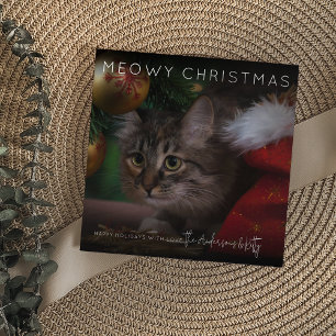Meowy jul Fotojul Julkort