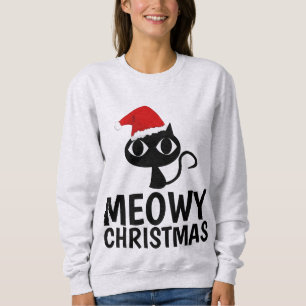 Meowy jul Funny Cat T-shirts
