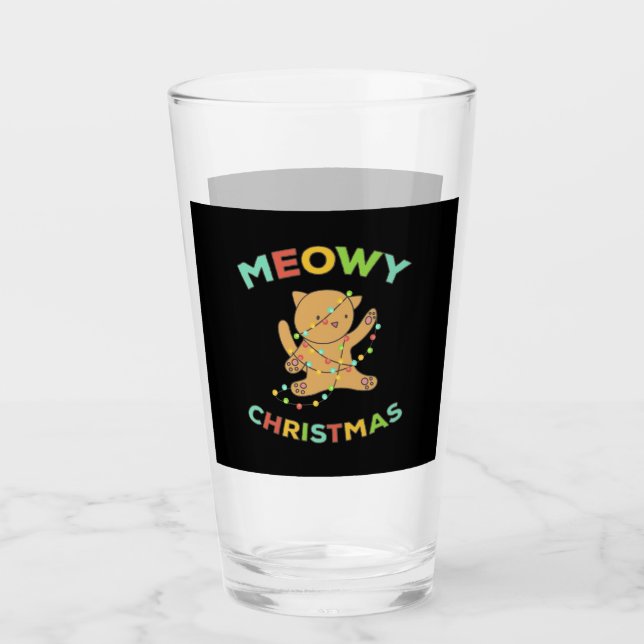 Meowy jul glaskopp (Framsida)