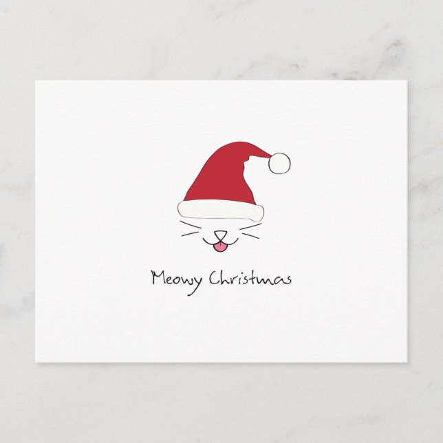 Meowy jul helg vykort (Framsida)
