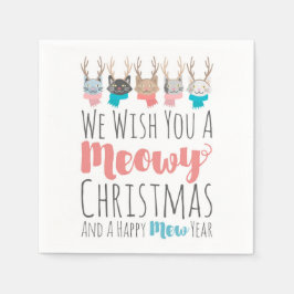 "Meowy jul"-Helgdag i Antlers Funny Pappersservett