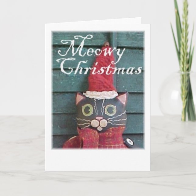 Meowy jul helgkort (Framsida)