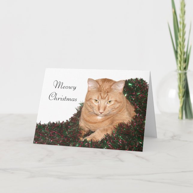 Meowy jul helgkort (Framsida)