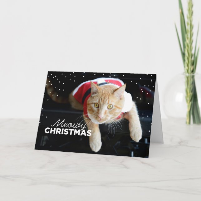 Meowy jul helgkort (Framsida)