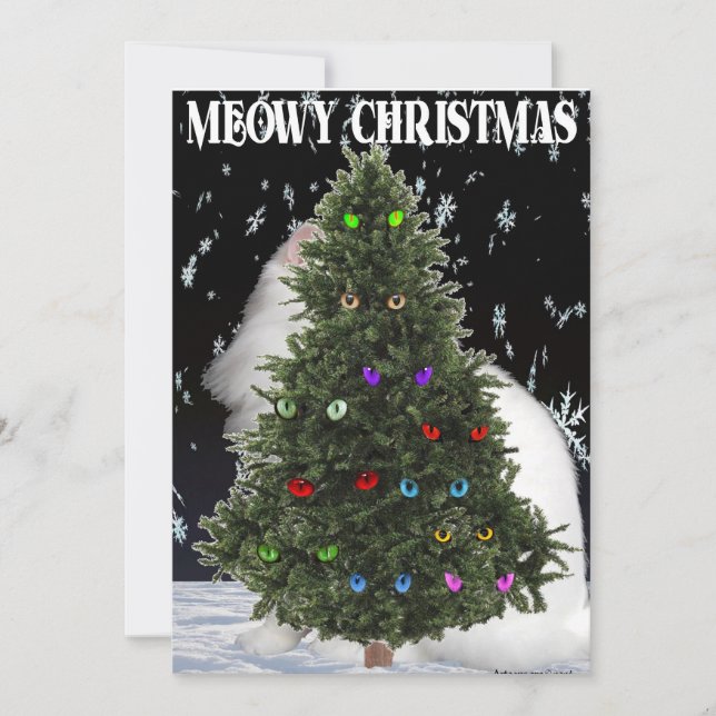 Meowy jul julkort (Framsida)