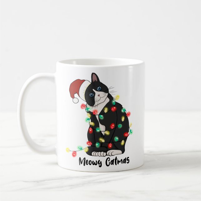 Meowy jul kaffemugg (Vänster)