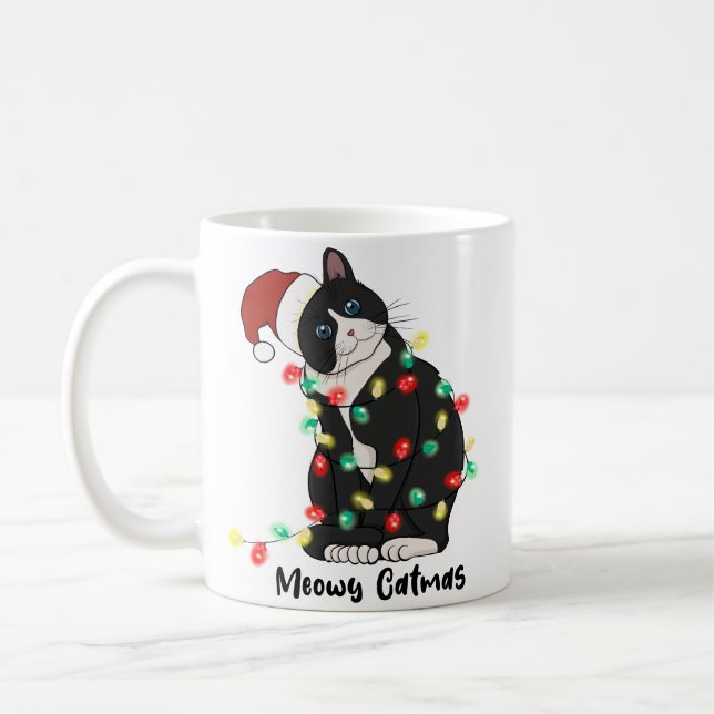 Meowy jul kaffemugg (Vänster)