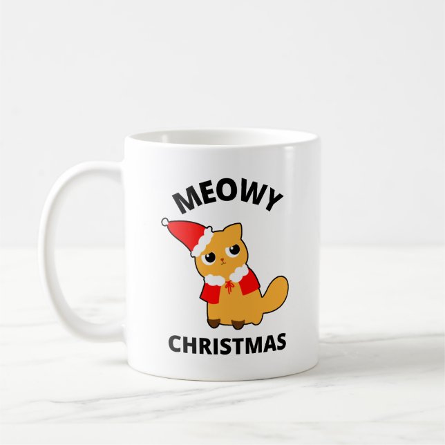Meowy jul kaffemugg (Vänster)