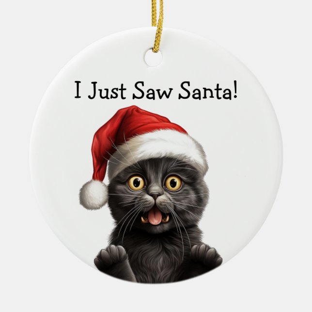 Meowy jul Kat Ornament (Framsidan)