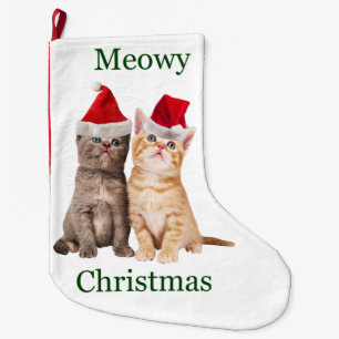 Meowy Jul Kitten Jul Stock Stor Julstrumpa