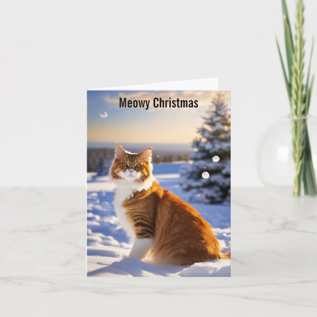 Meowy jul kort (Framsida)
