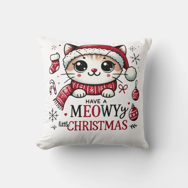 Meowy jul kudde (Framsida)