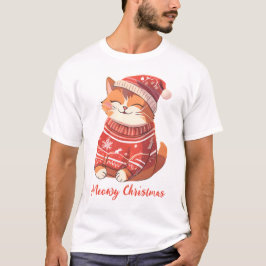 Meowy jul Manar's T-Shirt med Festive Cat