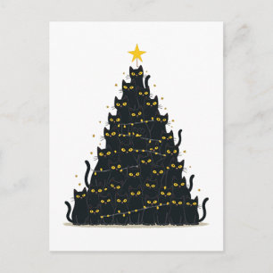 Meowy jul Merry Catmas Helg Vykort