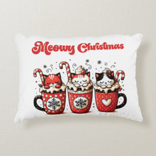 Meowy jul prydnadskudde