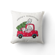 Meowy jul Red Lastbil Cats Helgdag