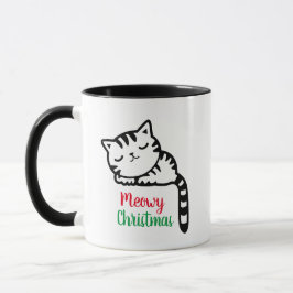 Meowy jul Sleft Kattunge Mugg