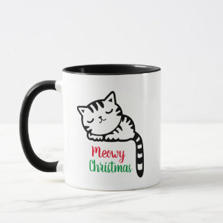 Meowy jul Sleft Kattunge Mugg