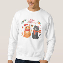 Meowy jul – söta roliga katters högtidliga design
