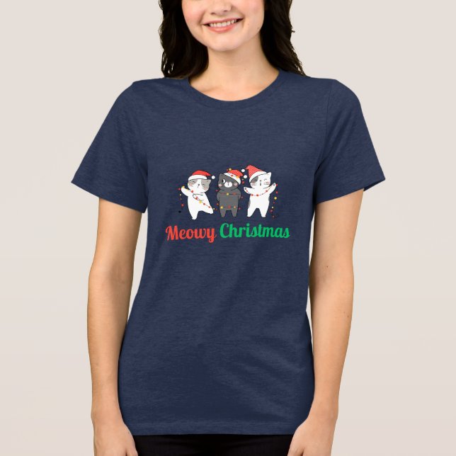 Meowy jul t shirt (Framsida)