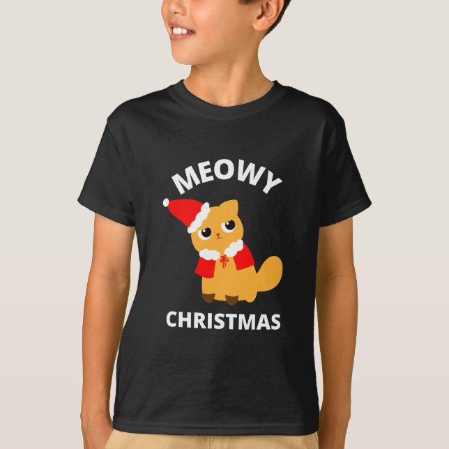 Meowy jul t shirt (Framsida)