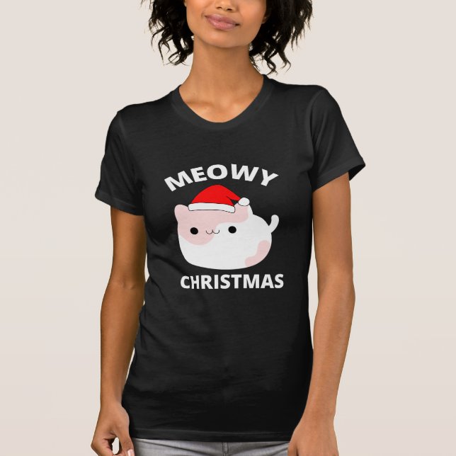 Meowy jul T-Shirt (Framsida)