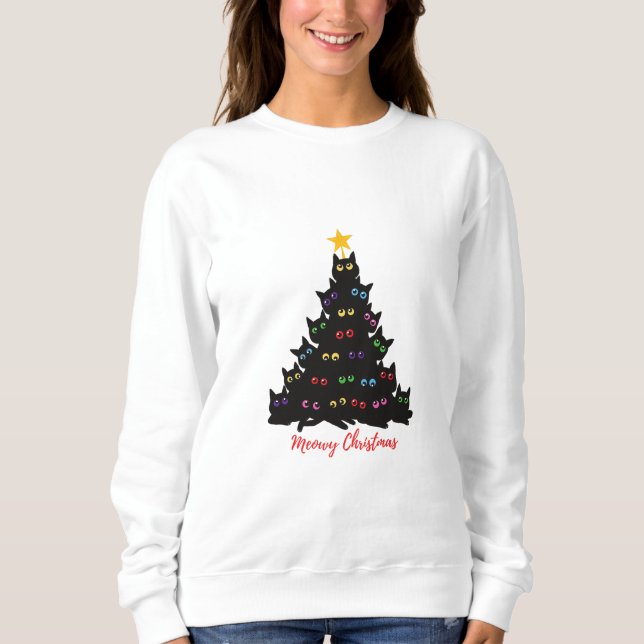 Meowy jul t shirt (Framsida)