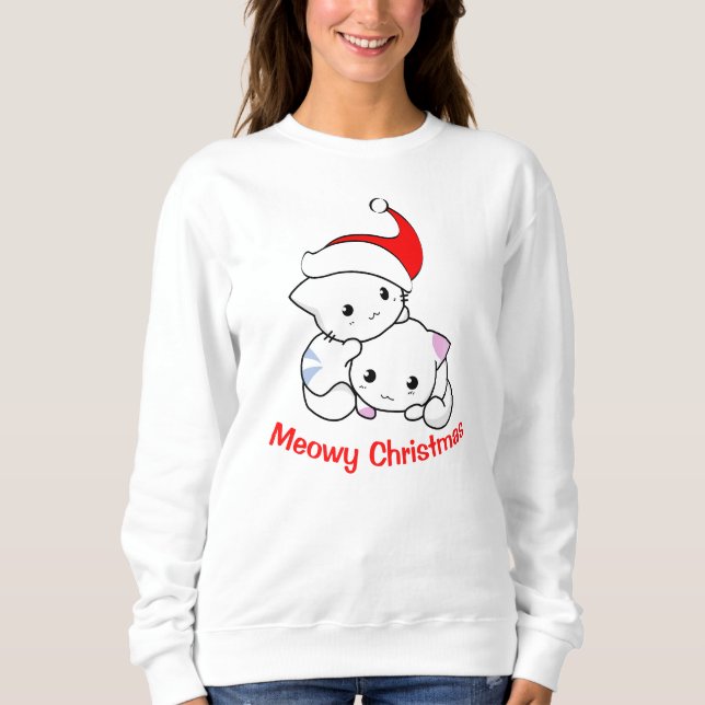 Meowy jul t shirt (Framsida)