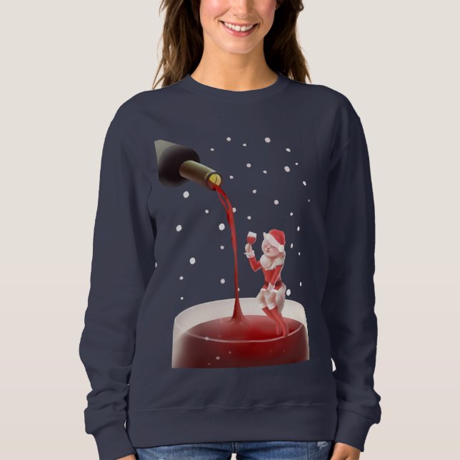 Meowy jul Toast T Shirt (Framsida)