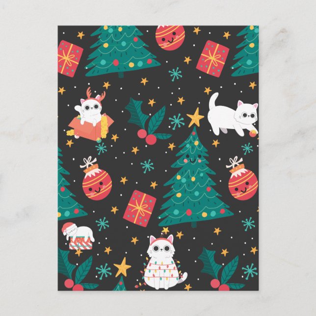 Meowy jul vykort (Framsida)