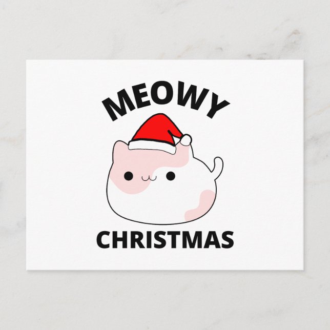 Meowy jul vykort (Framsida)