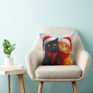 Meowy jul Winter Kärlek Kudde