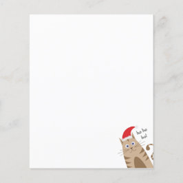 Meowy Julafton lustiga katt på tomten