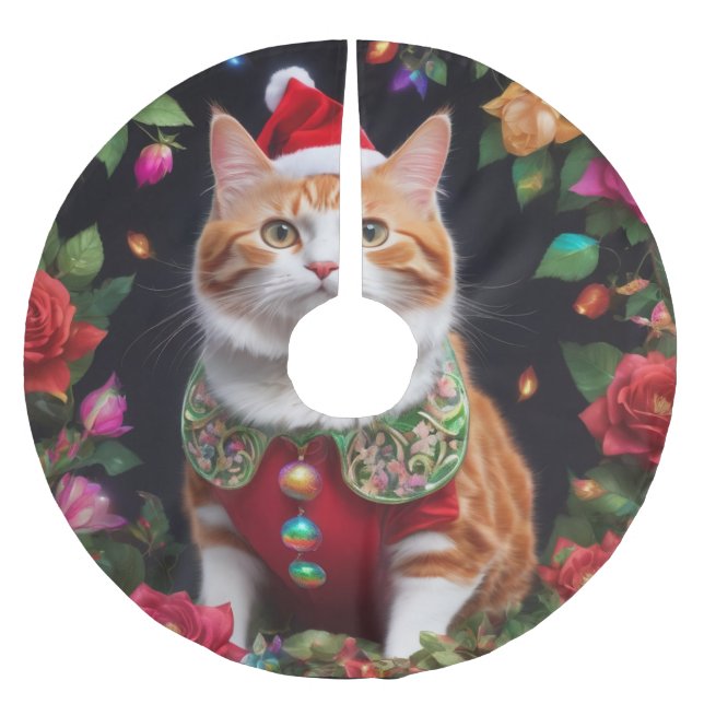 Meowy Julgransmatta Borstad Polyester (Framsidan)