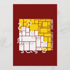 Meowy juligt katt torget inbjudningar