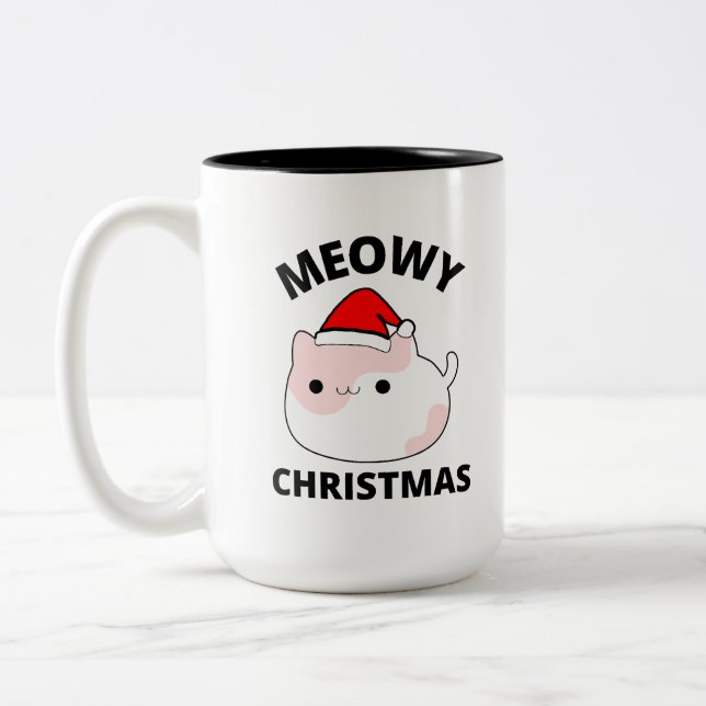 Meowy Julkaffe Mugg (Vänster)