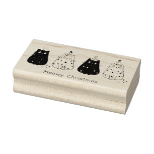 Meowy-julkattor Stämpel