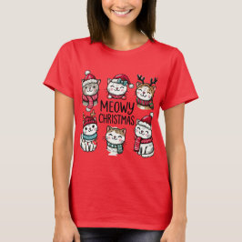 Meowy-julkattor T Shirt