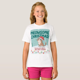 Meowy julklipp Katt – Matchande familjekläder för T Shirt