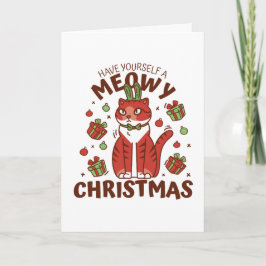 Meowy-julkort, Helgdag Card Helgkort