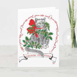 Meowy-julkort Kort