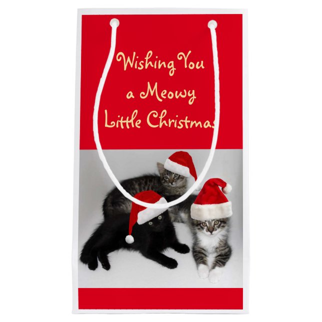 Meowy Little jul Gift Bag (Framsidan)