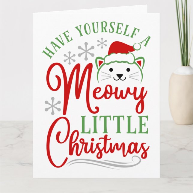 Meowy Little jul Kort (Framsida)