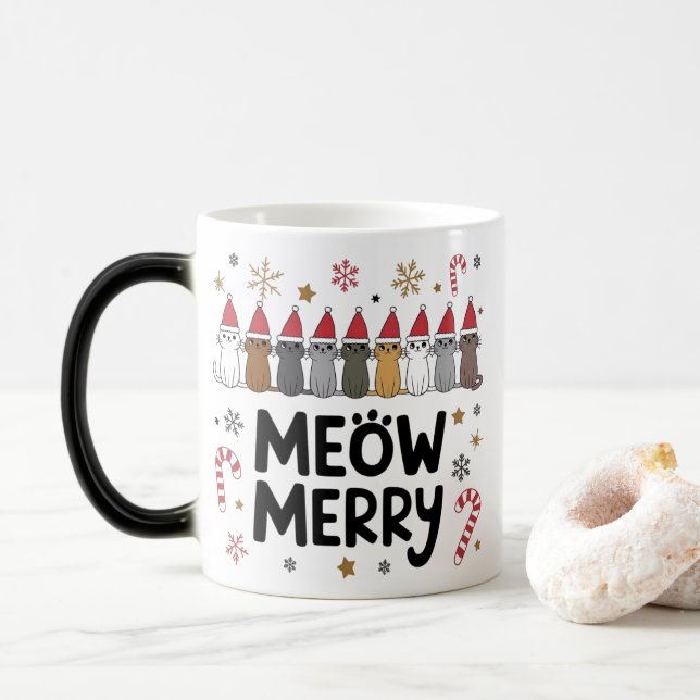 Meowy Merry Catmas Mugg (Med munk)
