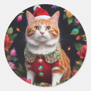 Meowy Runt Klistermärke