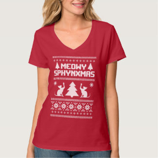 Meowy Sphynxmas Tee