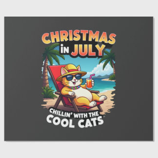 Meowy Xmas sommar jul i juli Chillin Cool C Presentpapper