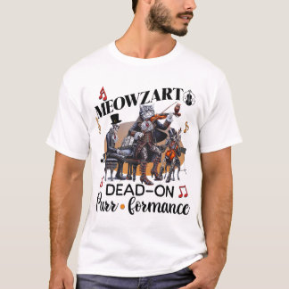 Meowzart: Cat Skeleton Orchestra T Shirt