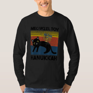 Meowzel Tov Chanukah Cute Jewish Cat Owner Ugly Ha T Shirt