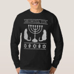 Meowzel Tov Chanukah Jewish Cat Owner Ugly Hanukka T Shirt<br><div class="desc">Meowzel Tov Chanukah Jewish Cat Owner Ugly Hanukkah 2</div>